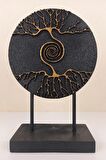 Dekoratif Hayat ağacı Modern Ev ve Ofis Aksesuarı Polyester Biblo 28x19 Cm
