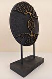 Dekoratif Hayat ağacı Modern Ev ve Ofis Aksesuarı Polyester Biblo 28x19 Cm