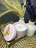 Hediyelik Arı Yaldızlı Petekli Mum Dekoratif Soya Wax Bebek Kokulu Mum
