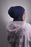 Lacivert Pratik Hazır Geçmeli Bone Viskon Kumaş Hijab Spor 2106_02