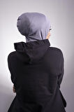 Koyu Gri Pratik Hazır Geçmeli Bone Viskon Kumaş Hijab Spor 2106_23