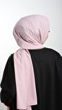 Pembe Düz Klasik Şal Medine İpeği Sade 202103_04