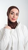 Kahverengi Pratik Hazır Geçmeli Tesettür Bone Sandy Kumaş Spor Hijab 2113_14