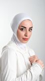 Beyaz Pratik Hazır Geçmeli Tesettür Bone Sandy Kumaş Spor Hijab 2113_42
