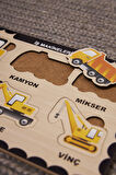 İş Makinelerim Puzzle Ahşap Bul Tak Yapboz