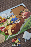 Ahşap 24'lü Yapboz Lunapark Maceram Puzzle