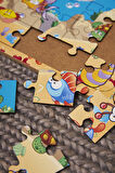 Ahşap 24'lü Sevimli Okyanus Yapboz Deniz Altını Öğreniyorum Puzzle