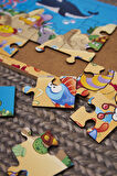 Ahşap 24'lü Sevimli Okyanus Yapboz Deniz Altını Öğreniyorum Puzzle