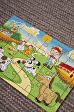 Ahşap 24'lü Yapboz Sevimli Çiftliğim Puzzle