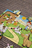 Ahşap 24'lü Yapboz Sevimli Çiftliğim Puzzle