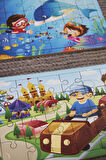 Okul Öncesi Başlangıç Yapboz Lunapark Maceram ve Dalgıç Ahşap Puzzle Set