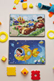 Okul Öncesi Başlangıç Yapboz Lunapark Maceram ve Gizemli Uzay Ahşap Puzzle Set