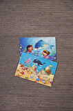 Okul Öncesi Başlangıç Yapboz Sevimli Okyanus Ve Dalgıç Ahşap Puzzle Set
