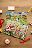 Okul Öncesi Başlangıç Yapboz Çiftliğim Ve Canım Ailem Ahşap Puzzle Set