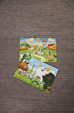 Okul Öncesi Başlangıç Yapboz Çiftliğim Ve  Hayvanlar Alemi Ahşap Puzzle Set