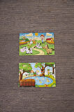 Okul Öncesi Başlangıç Yapboz Çiftliğim Ve Piknik Ahşap Puzzle Set