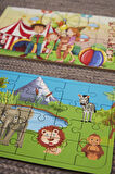 Okul Öncesi Başlangıç Yapboz Canım Ailem Ve Safari Ahşap Puzzle Set
