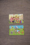 Okul Öncesi Başlangıç Yapboz Canım Ailem Ve Safari Ahşap Puzzle Set