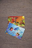 Okul Öncesi Başlangıç Yapboz Kızılderili Ve Dalgıç Ahşap Puzzle Set