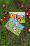 Okul Öncesi Başlangıç Yapboz Kırmızı Başlıklı Kız Ve Safari Puzzle Ahşap Puzzle Set