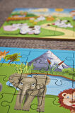 Okul Öncesi Başlangıç Yapboz Çiftlik Ve Safari Ahşap Puzzle Set