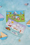 Okul Öncesi Başlangıç Yapboz Hayvanlar Alemi Ve Deniz Araçları Ahşap Puzzle Set
