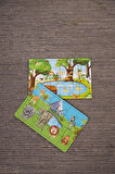 Okul Öncesi Başlangıç Yapboz Piknik Ve Safarı  Ahşap Puzzle Set