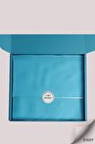 Hediye Paketleme Kağıdı:20 Adet Yüksek Kaliteli Mavi Zemin Baskılı 30gr. Pelur Kağıtlarımızla Şık Hediyeler Hazırlayın 34*48CM 