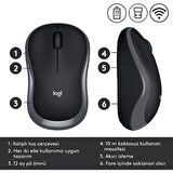 Logitech 910-002235 M185 Gri Kablosuz Mouse Optik 1000 Dpı Buton 