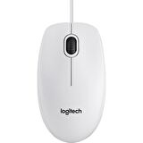 Logıtech B100 Nano Mouse Kablolu Beyaz 910-003360