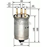 Bosch Yakıt Filtresi Transıt Connect-Tourneo Connect 1.8tdcı 02- 90 Ps Jaguar 0986AF6039