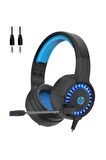 HP Dhe-8011Um Mikrofonlu Stereo Gürültü Önleyicili Oyuncu Kulak Üstü Kablolu Kulaklık