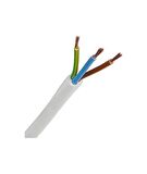 3x1.5 Ttr Topraklı Kablo Tam Bakır Kablo Beyaz 50 Metre