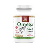 Ncs Omega 3-6-9 Fish Oil 1000MG 200 Softgels   Omega 3 Limon Aromalı Balık Yağı 1000MG 60 Softgel
