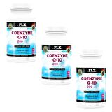 FLX Koenzim Coenzyme Q-10 200 Mg Hyaluronik Asit Resveratrol ( 3 Kutu 90 Tablet )