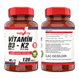 Nevfix Ncs Biotin L Sistein Çinko 60 Tablet   Nevfix Vitamin D3-K2 120 Tablet