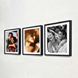 Nobbystar Yapışkanlı Sök Tak 20x20 Klasik Kare Çerçeveler - 6'lı Paket - Siyah