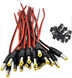 Power jack Kablolu 26 cm CCTV Güvenlik Kamerası Güç kablosu 100 adet