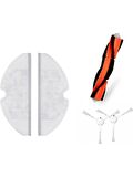 srfn ticaret Xiaomi Vacuum Mop 2 (STYTJ03ZHM) Seti: 2 Adet Fiber Mop Bezi 2 Adet Yan Fırça 1 Adet Ana Fırça