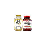 Flx Omega 3-6-9 Balık Yağı 180 Softgel  Nevfix Magnesium Oxide Magnezyum 250 Mg 120 Tablet
