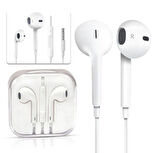 EP35 3,5MM Apple Iphone Uyumlu Lightning Kablolu Mikrofonlu Kulak İçi Kulaklık Beyaz