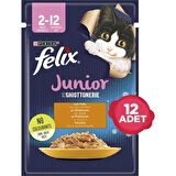 Felix Tavuklu Yavru Kedi Yaş Maması 85 Gr x 12 Adet