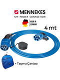 Mennekes Elektrikli Araç Şarj Kablosu 22KW Tip2 4mt