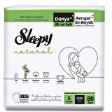 Sleepy Natural 5 Numara Junior 2x80'li Cırtlı Bez