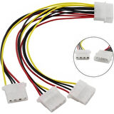 3lü Power Çoklayıcı Kasa Içi 4 Pin Molex 1 Erkek 3 Dişi Kablo 3lü power kablo