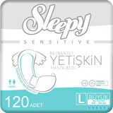 4'Lü Sleepy Large Yetişkin Hasta Bezi 30x4 Adet (120 Adet)