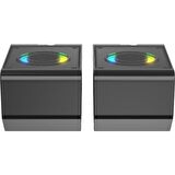 Lecoo DS100 Kablolu Stereo 6W Soundbar Masaüstü Hoparlör Siyah