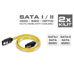 Klipsli Sata Data Kablo Kilitli Harddisk Kablosu 50 cm