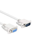Navidata RS232 9 Pin 1.5m Dişi Erkek Uzatma Db9 Seri Com Data Kablosu 1,5 METRE