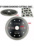 Shdiatool Mesh Turbo 5" 125MM Granit Mermer Seramik Karo Tuğla İçin Elmas Taşlama Diski